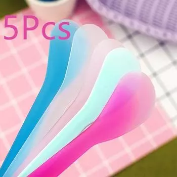 Пластиковая ложка, хлопковая мешалка для грязи, бура, слизь, слизь, крем, глина, эпоксидная смола, своими руками 1pc