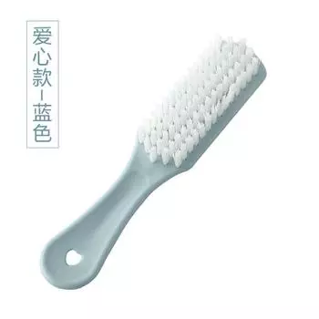 Пластиковая маленькая щетка для дезактивации, щетка для стирки, бытовая щетка для чистки обуви, щетка для обуви с мягкой щетиной, щетка для одежды, щетка для обуви с длинной ручкой синий