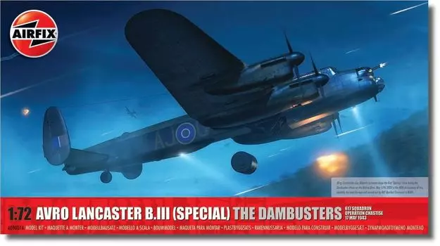 Пластиковая модель Airfix Avro Lancaster Special Dam Buster 1/72 B.3 X-9007A