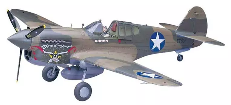 Пластиковая модель американского армейского боевого ястреба Hasegawa ST29 1/32 P-40E