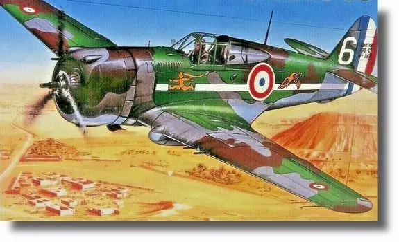 Пластиковая модель американского истребителя Curtiss Hawk Semer SME72841 1/72 P-36/H.75