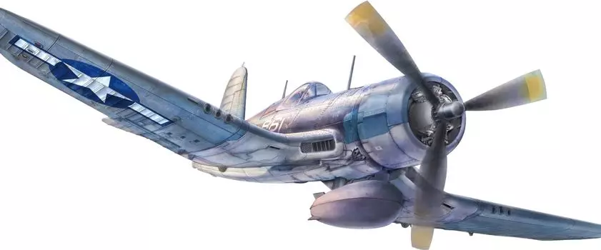 Пластиковая модель американского самолета Vought Corsair Magic Factory MGF5003 1/48 F4U-1A