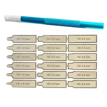 Пластиковая модель Anopono Spin Mold, сменные лезвия, набор из 18 типов, круглый инструмент для резки и копания