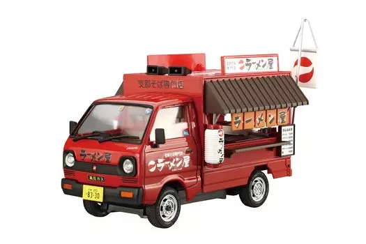 Пластиковая модель Aoshima Bunka Kyozaisha, серия мобильных продаж, магазин рамэн, пластиковая модель 1/24 № 10
