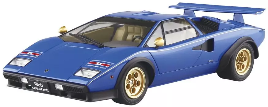 Пластиковая модель Aoshima Bunka Kyozaisha The Super Car Series Wolf Countach, пластиковая модель 1/24, № 18 76, версия 2