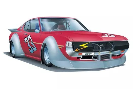 Пластиковая модель AOSHIMA Works Hawk Series Celica LB Works, цветное литье 1/24 № 2