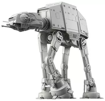 Пластиковая модель AT-AT из вселенной Звездных войн в масштабе 1/144