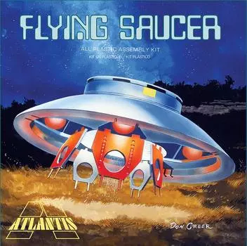 Пластиковая модель Atlantis The Flying Saucer ATLAMCA256 1/72 серебряный