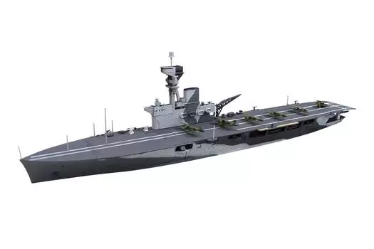 Пластиковая модель авианосца Королевского флота HMS Hermes, битва за Цейлон в Индийском океане, серия Aoshima Bunka Kyozaisha Waterline 1/700