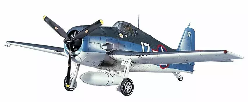 Пластиковая модель авианосца ВМС США Hellcat USS Essex от Hasegawa JT34 1/48 F6F-3