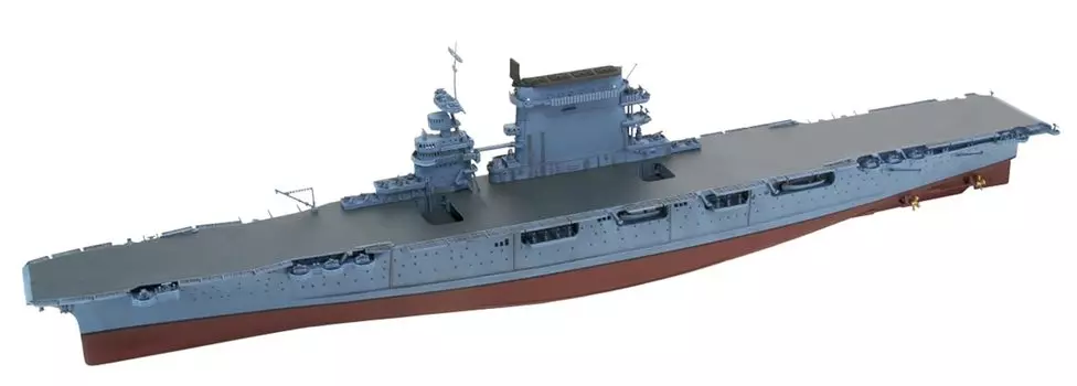 Пластиковая модель авианосца ВМС США Lexington 1942 Pit Road Skywave Series W234 1/700 CV-2 серый