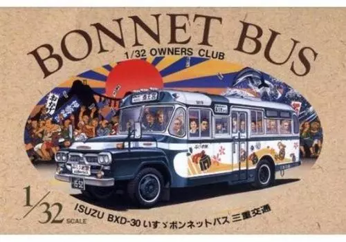 Пластиковая модель автобуса Micro Ace Bonnet Bus Series Isuzu Bonnet Bus Mie Kotsu 1/32 № 1