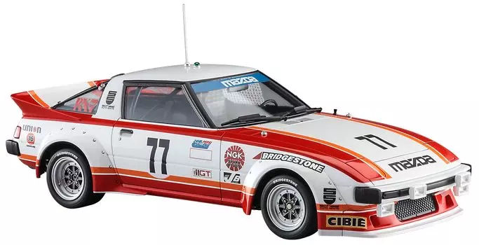 Пластиковая модель автомобиля Hasegawa Mazda Savannah 1979 Daytona 20587 1/24 RX-7 (SA22C) №77