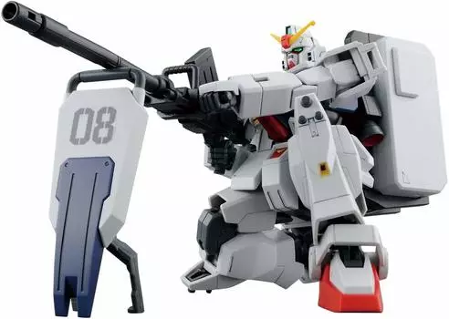 Пластиковая модель BANDAI SPIRITS HGUC Mobile Suit Gundam 08th MS Platoon Land Type Gundam в масштабе 1/144 с цветовой кодировкой