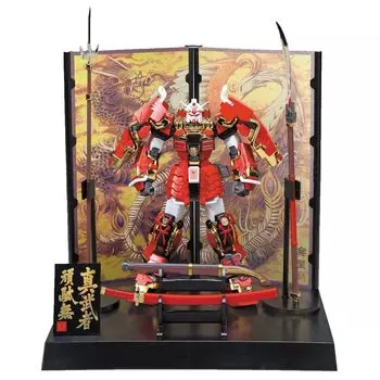 Пластиковая модель BANDAI SPIRITS MG Shin Musha Gundam Sengoku no Jin в масштабе 1/100 с цветовой кодировкой