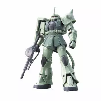 Пластиковая модель BANDAI SPIRITS RG Mobile Suit Gundam Mass Production Zaku MS-06F 1/144 с цветовой кодировкой