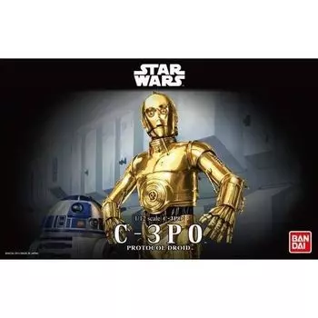 Пластиковая модель BANDAI SPIRITS Star Wars 1/12 C-3PO с цветовой кодировкой золотой