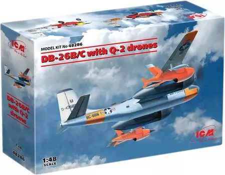 Пластиковая модель беспилотника ВВС США ICM 48286 1/48 DB-26B/C с Q-2