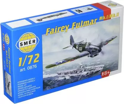 Пластиковая модель британского истребителя-носителя Fairey Fulmar Semer SME72876 1/72 Mk.1/2