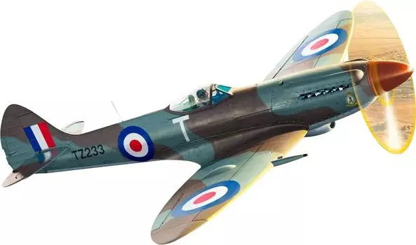 Пластиковая модель британского истребителя Spitfire AZM7884 1/72 Mk.18e