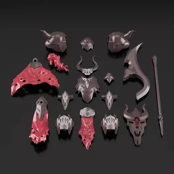 Пластиковая модель брони BANDAI SPIRITS 30MF Class Up (Воин клеветы) Цветовая кодировка