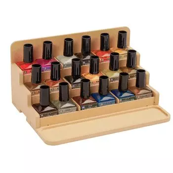 Пластиковая модель Bucasso, модель стеллажа для краски, стеллаж для хранения инструментов, полка для краски из МДФ, 4-уровневый стеллаж для краски, специальная пластиковая модель стеллажа для краски