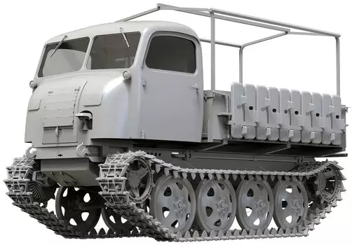 Пластиковая модель Das Werk German Army Laupenschlepper Ost Type 470 USCDW35026 1/35 RSO/01