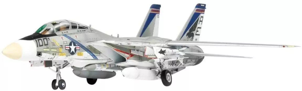 Пластиковая модель Doyusha ВМС США Tomcat Pukin Dogs Пластиковая модель 1/72 Потрясающе! № 6 F-14A VF-143 предварительно окрашенный