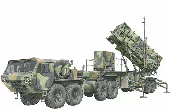 Пластиковая модель Dragon 135 армии США MIM-104B Patriot SAM PAC-1 wM983 HEMTT