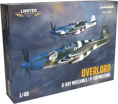Пластиковая модель Eduard Dual Combo Limited Edition Operation Overlord Mustang EDU11181 1/48 P-51B D-Day