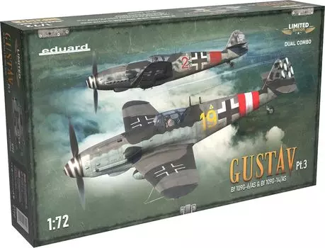 Пластиковая модель Eduard Dual Combo Limited Edition Gustav часть 3 EDU2150 1/72 Bf109G-6AS/14AS