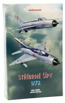 Пластиковая модель Eduard Limited Edition Silver Arrow Dual Combo EDU2134 1/72 MiG-21PF/PFM