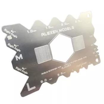 Пластиковая модель geneX Угловой скребок Угловой C-образный инструмент для обработки фаски Gunpla Скребок