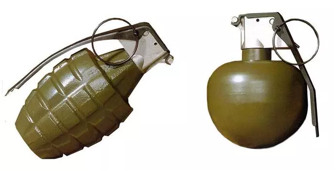 Пластиковая модель гранаты армии США Micro Ace Combat Series 1/1 № 2 MK2/M67
