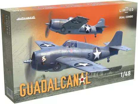 Пластиковая модель Гуадалканала ВМС США Eduard Dual Combo Limited Edition EDU11170 1/48 F4F-4