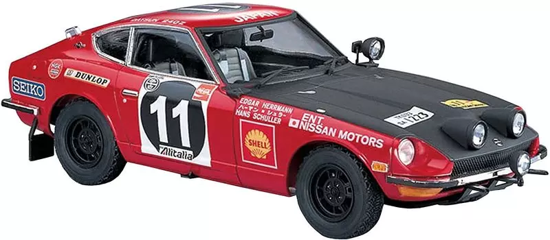 Пластиковая модель Hasegawa Datsun Fairlady 240Z 1971 Safari Rally Winner HR8 1/24
