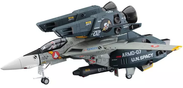 Пластиковая модель Hasegawa Macross Valkyrie Black Aces Scale 65874 VF-1J Super/Strike SVF-41 1/48