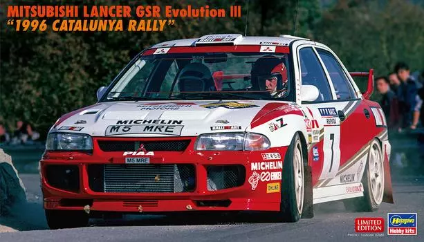 Пластиковая модель Hasegawa Mitsubishi Lancer GSR Evolution III 1996 Catalunya Rally 20510 1/24