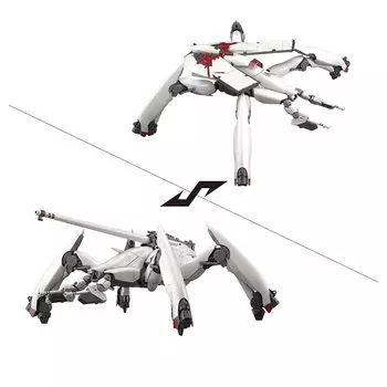 Пластиковая модель HG Reginrave 86-Eighty Six- (Самолет Райдена/Тео) 1/48 с цветовой кодировкой
