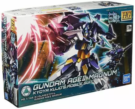 Пластиковая модель HGBD Gundam Build Divers Gundam AGE II Magnum в масштабе 1/144 с цветовой кодировкой