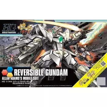 Пластиковая модель HGBF Gundam Build Fighters Battlogue Reversible Gundam в масштабе 1/144 с цветовой кодировкой