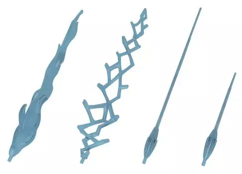 Пластиковая модель HGBF Gundam Build Fighters Shinobi Pulse Beams в масштабе 1/144 с цветовой кодировкой