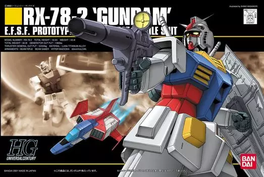 Пластиковая модель HGUC Gundam 1/144 RX-78-2