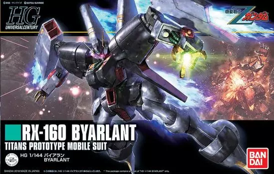 Пластиковая модель HGUC Mobile Suit Z Gundam Byaran в масштабе 1/144 с цветовой кодировкой