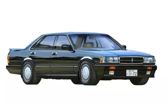 Пластиковая модель High Socar Series Cedric V20E Gran Turismo Socar 1/24 № 3 (Y31) (Высокая версия) белый