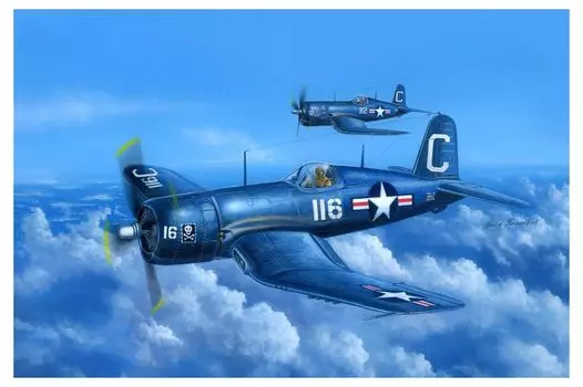 Пластиковая модель Hobby Boss Aircraft Series Corsair Early Type 1/48 F4U-4