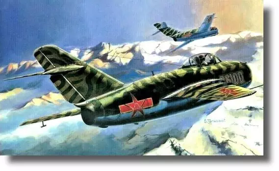 Пластиковая модель истребителя Sema China Annihilation Fighter SME72918 1/72 J-2 (Цзянь)