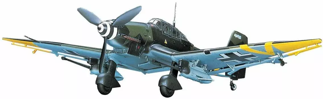 Пластиковая модель истребителя танков Junkers Stuka Husegawa Luftwaffe JT54 1/48 Ju87G-2