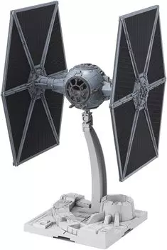 Пластиковая модель истребителя TIE Fighter Star Wars BANDAI SPIRITS 1/72 с цветовой кодировкой (Новая версия)