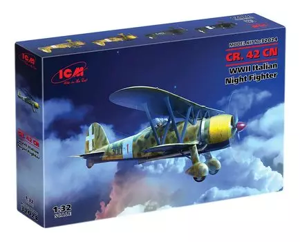 Пластиковая модель итальянского ночного истребителя Fiat ICM 32024 1/32 CR.42CN